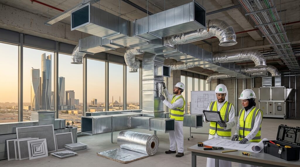 أسعار متر الدكت في السعودية