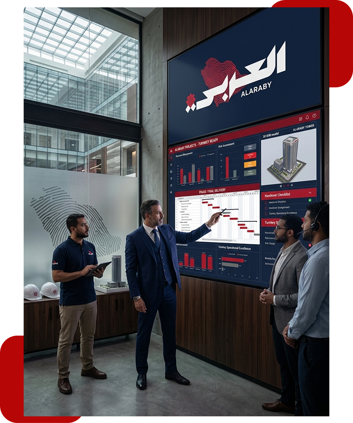 إدارة المشاريع وتسليم المفتاح